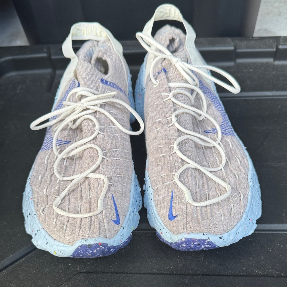 Nike Space Hippie 04 Textured Grey and Blue Sneakers